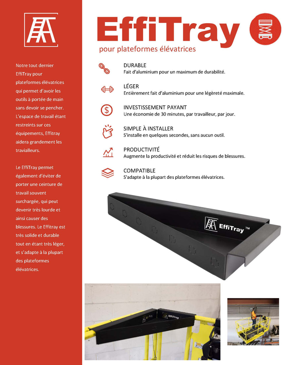 Effitray Plateforme élévatrice - Effitray